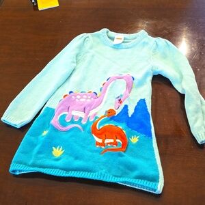 Gymboree sweater dress dinosaur Super soft great condition washware
